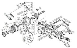 Катушка с передним фрикционом Shimano Nasci C2000 (2013), фото 3