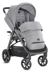 Коляска Inglesina Aptica System Duo 2 в 1 на шасси Aptica Black, Silk Grey, фото 7