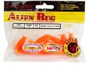 Виброхвосты съедобные искусственные LJ Pro Series ALIEN BUG 1,5in (03.81)/036 10шт., фото 5