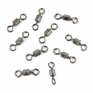 Вертлюг Namazu ROLLING RIBBED SWIVEL, латунь, цв. BN, р. 3, test-35 кг (уп.10 шт), фото 3