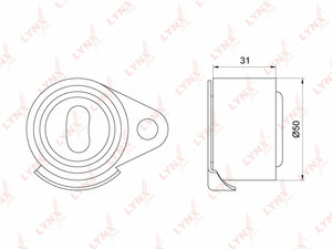 Ролик натяжной / ГРМ LYNXauto PB-1088. Для: MITSUBISHI Carisma 1.9D 96-00, RENAULT 19 II 1.7-1.9D 92-95 / Clio II 1.9D 98-05 / Kangoo I 1.9D 97> / Laguna I 1.8-2.0 95-01 / Megane I 1.9D-2.0 96-03, SUZUKI Samurai 1.9D 98-04, VOLVO S40 I 1.9D 95-00, фото 1
