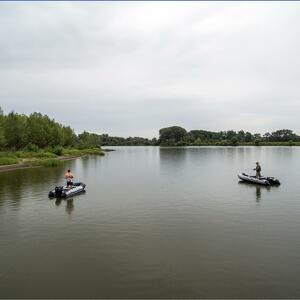 Лодка Алтай А360 надувное дно, принт Рыбы (модель A-S360AS) Тонар, фото 11