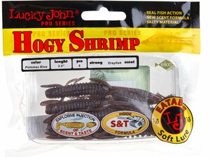 Виброхвосты съедоб. искусст. LJ Pro Series HOGY SHRIMP 3.5in (08.90)/S19 5шт., фото 4