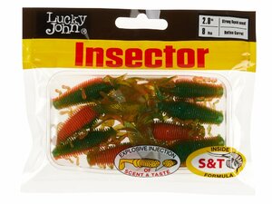 Виброхвосты съедоб. искусст. LJ Pro Series INSECTOR 2,8in (07.00)/T56 8шт., фото 5