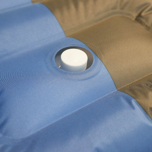 Матрас кемпинговый надувной СЛЕДОПЫТ, с насосом, 190x60x12 cм, голубой/серый, фото 4