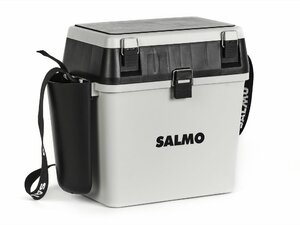 Ящик рыболовный зимний Salmo 2-х ярус.(из 5-ти частей) пласт. 39.5x24.5x38см сер., фото 2