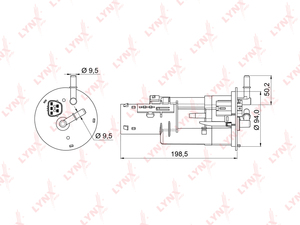 Фильтр топливный погружной LYNXauto LF-996M. Для: HONDA Хонда Accord(Аккорд)(CF3-6 / CH9) 1.8-2.3 97-02 / Torneo(CF3-5) 1.8-2.0 97-00 / Avancier(TA_) 2.3-3.0 00-03 / Inspire(UA4 / 5) 2.5-3.2 98-03 / S2000 2.0 00-05, фото 1