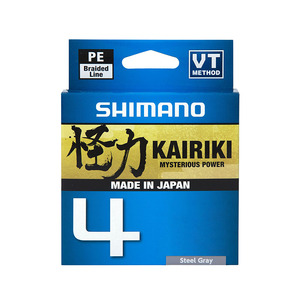 Леска плетёная SHIMANO Kairiki 4 PE 150 м серая 0.16 мм 8.1 кг, фото 1