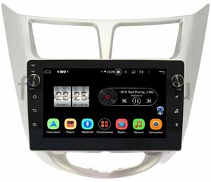 Штатная магнитола LeTrun BPX409-9027 для Hyundai Solaris I 2011-2017 на Android 10 (4/32, DSP, IPS, с голосовым ассистентом, с крутилками), фото 1