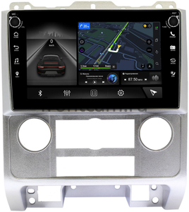 Штатная магнитола LeTrun 7803-9278 для Ford Escape II 2007-2012 (серая) на Android 10 (4G-SIM, 4/64, DSP, IPS) c крутилками c оптическим выходом, фото 1