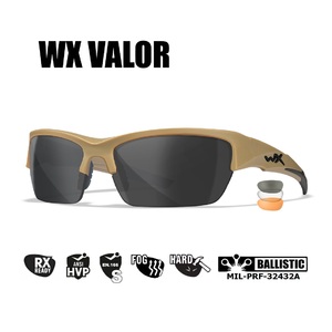 Очки защитные Wiley X WX Valor (Frame: Matte Tan, Lens: Clear + Grey + Rust), фото 1