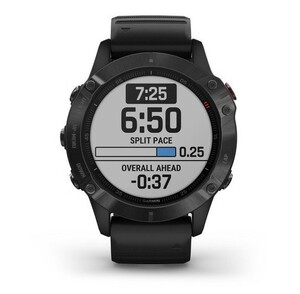 Черные часы Garmin Fenix 6 PRO Wi-Fi NFC с черным ремешком, фото 2