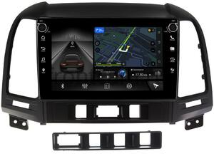 Штатная магнитола Hyundai Santa Fe II 2005-2012 LeTrun 7803-9052 на Android 10 (4G-SIM, 4/64, DSP, IPS) c крутилками c оптическим выходом, фото 1