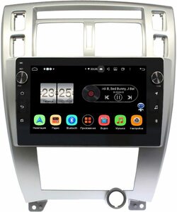 Штатная магнитола Hyundai Tucson 2004-2010 (серебро) LeTrun BPX410-HY166T на Android 10 (4/32, DSP, IPS, с голосовым ассистентом, с крутилками), фото 1