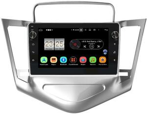 Штатная магнитола LeTrun BPX409-9-128 для Chevrolet Cruze I 2009-2012 (серебро) на Android 10 (4/32, DSP, IPS, с голосовым ассистентом, с крутилками), фото 1