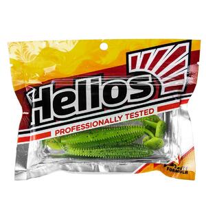 Виброхвост Shaggy 3,35"/8,5 см Pepper Lime 5шт. (HS-16-009) Helios (0), фото 2