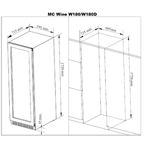 Винный холодильник MC Wine W180DB, фото 7