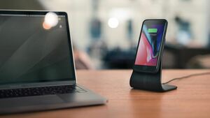 Док-станция с беспроводным зарядным устройством XVIDA Wireless Charging Desk Stand, черный, фото 6