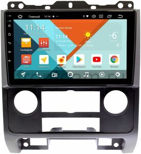 Штатная магнитола Ford Escape II 2007-2012 (черная) Wide Media KS9279QR-3/32 DSP CarPlay 4G-SIM на Android 10, фото 1