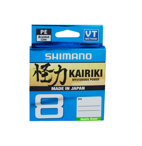 Леска плетёная SHIMANO Kairiki 8 PE 150м зеленая 0.100mm/6.5kg, фото 1