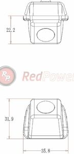 Штатная видеокамера парковки Redpower TOY040 Premium для Toyota Camry 09-11, фото 3