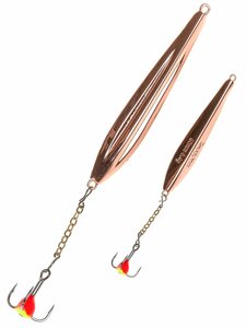 Блесна вертикал. зим. Lucky John FIN Blade с цеп. и kр. 60мм C блистер, фото 2