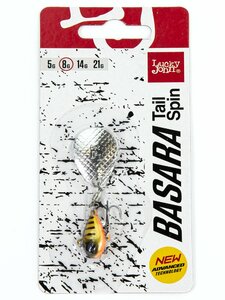 Тейл-спиннер Lucky John BASARA TAIL SPIN 08.0г 007 в блистере, фото 4