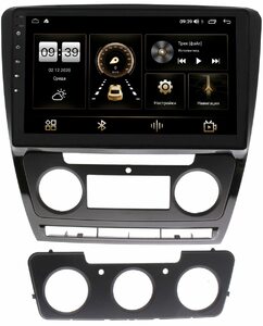 Штатная магнитола LeTrun 4165-1022 для Skoda Octavia II (A5) 2004-2013 с климатом и без на Android 10 (4G-SIM, 3/32, DSP, QLed), фото 1