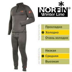 Термобелье Norfin WINTER LINE GRAY 02 р.M, фото 1