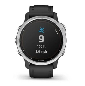 Garmin Fenix 6s Solar серебристый с черным ремешком, фото 5