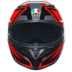 Шлем AGV K3 E2206 MPLK Compound Black/Red глянцевый XL, фото 3