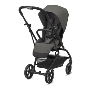 Коляска прогулочная Cybex Eezy S Twist Plus 2 BLK Soho Grey с дождевиком и бампером, фото 1