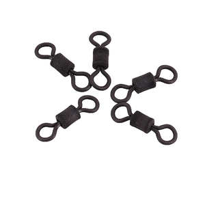 Вертлюг Namazu Pro ROLLING RIBBED SWIVEL, латунь, цв. Carbon, р. 3/0, test-110 кг (уп. 5 шт.), фото 4