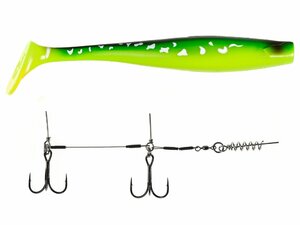 Виброхвосты LJ 3D BBS Series KUBIRA SWIM SHAD 9,0in (22,86)/PG26 1шт.+Stinger L, фото 2
