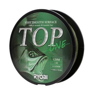 Шнур TOP PE4X-120M 1.0/d-0.165mm Dark green Ryobi, фото 5