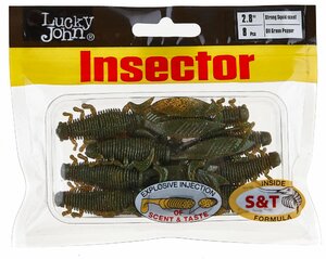 Виброхвосты съедоб. искусст. LJ Pro Series INSECTOR 2,8in (07.00)/S67 8шт., фото 4