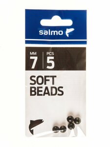 Бусины мягк. Salmo SOFT BEADS 7мм 5шт., фото 3