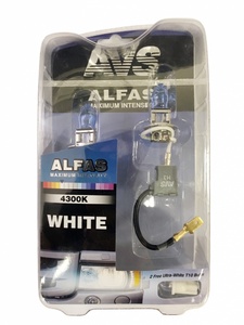 Газонаполненная автомобильная лампа AVS ALFAS, H3, 24 В, 85 Вт, 4300 К, цоколь PK22s, 2 шт. + 2 (W5W), фото 2
