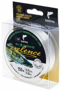 Леска моно. Salmo Diamond EXELENCE FLUORO COATED Clear 150/034, фото 2