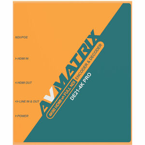 Энкодер-декодер AVMATRIX DE21-4KPRO HDMI/NDI двунаправленный, фото 2