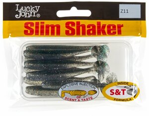Виброхвосты съедоб. искусст. LJ Pro Series SLIM SHAKER 3in (07.60)/Z11 9шт., фото 4