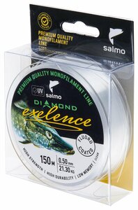 Леска моно. Salmo Diamond EXELENCE FLUORO COATED Clear 150/050, фото 2