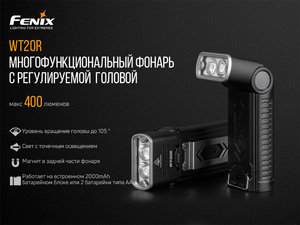 Фонарь Fenix WT20R, фото 6