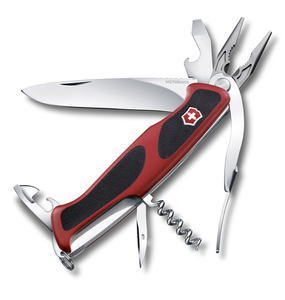 Нож Victorinox RangerGrip 74, 130 мм, 14 функций, красный с черным, фото 1