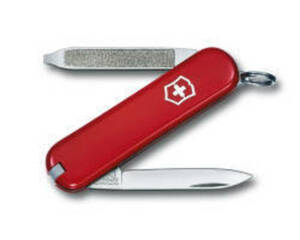 Нож-брелок Victorinox Classic Escort, 58 мм, 6 функций, красный, фото 1