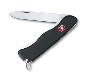 Нож Victorinox Sentinel, 111 мм, 4 функции, с фиксатором лезвия, черный, фото 1