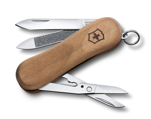 Нож-брелок Victorinox Classic EvoWood 81, 65 мм, 5 функций, дерево, фото 1