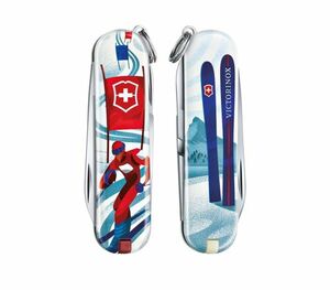 Нож-брелок Victorinox Classic LE 2020, 58 мм, 7 функций, "Ski Race", фото 1