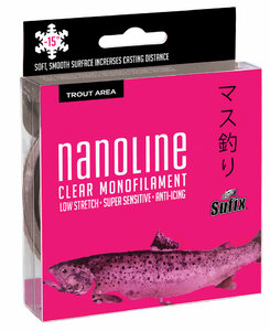 Леска SUFIX Nanoline Trout 100м прозрачная 0,10мм 0.91кг, фото 1