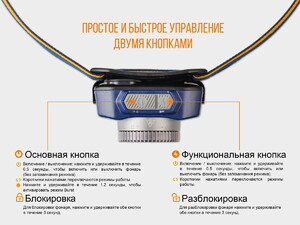 Налобный фонарь Fenix HL40R Cree XP-LHIV2 LED синий, фото 17